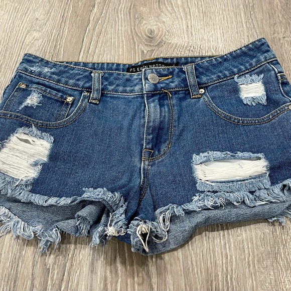 PS Erin Wasson Cut Off Jean Shorts Size 27 OC6 - Picture 1 of 3